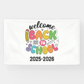 Willkommen zurück in der Schule | Klassenzimmer Banner (Horizontal)
