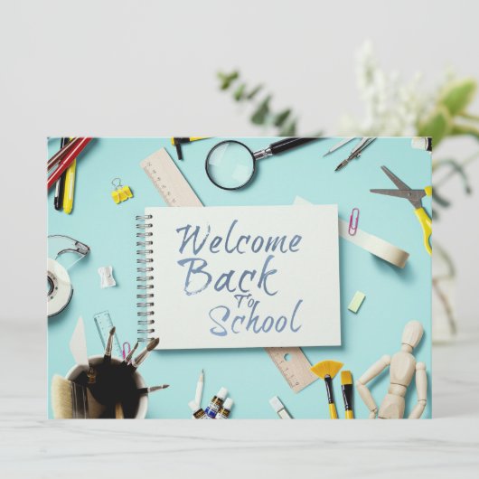 Willkommen zurück in der Schule - kreativer Stil f (Stehend Vorderseite)