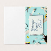 Willkommen zurück in der Schule - kreativer Stil f (Außenseite Aufgefaltet)