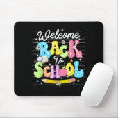 Willkommen Zurück In Der Schule Lehrer Kinder Erst Mousepad (Mit Mouse)