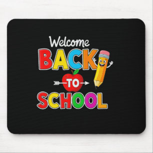Willkommen zurück in der Schule Lehrer Schüler ers Mousepad