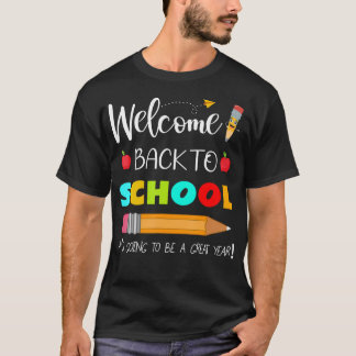 Willkommen zurück in der Schule Lehrer Schüler zue T-Shirt