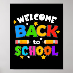 Willkommen zurück in der Schule Lustiger Lehrer Sc Poster