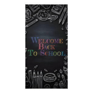 Willkommen zurück in der Schule – Neues Schuljahr Poster