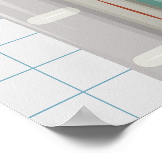 Willkommen zurück in der Schule Poster (Ecke)