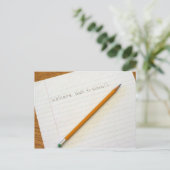 Willkommen zurück in der Schule! Postkarte (Stehend Vorderseite)