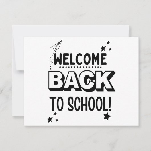 Willkommen zurück in der Schule! Save The Date (Vorderseite)