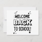 Willkommen zurück in der Schule! Save The Date (Rückseite)