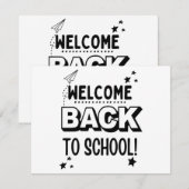 Willkommen zurück in der Schule! Save The Date (Vorne/Hinten)