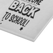 Willkommen zurück in der Schule! Schneidebrett (Ecke)
