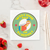 Willkommen zurück in der Schule Serviette