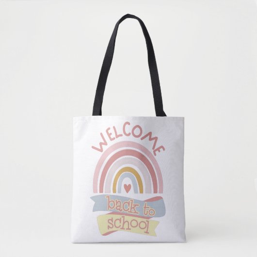 Willkommen zurück in der Schule Tasche (Vorderseite)