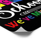 Willkommen zurück in der Schule Wir haben verpasst Poster (Ecke)