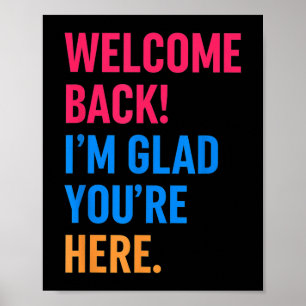 Willkommen zurück in die Schule im Glad du zurück Poster