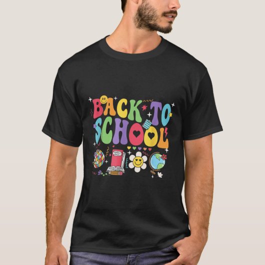 Willkommen zurück in die Schule im Glad du zurück T-Shirt (Vorderseite)