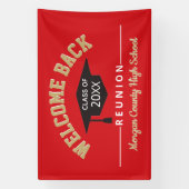 Willkommen zurück Klassentreffen groß Banner (Vertikal)