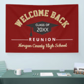 Willkommen zurück Klassentreffen groß Banner (Messe)
