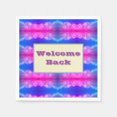 Willkommen Zurück Neon Krawatte-Färbung Muster Fei Serviette (Vorderseite)