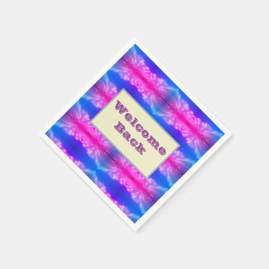 Willkommen Zurück Neon Krawatte-Färbung Muster Fei Serviette (Ecke)