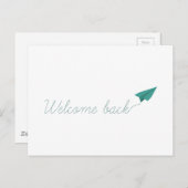 Willkommen zurück postkarte (Vorne/Hinten)