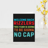 Willkommen zurück Rizzlers Karte (Gelbe Blume)