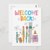 Willkommen Zurück (vertikal) - Postkarte (Vorne/Hinten)