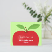 Willkommen zurück von der Postkarte des Lehrers (Stehend Vorderseite)