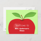 Willkommen zurück von der Postkarte des Lehrers (Vorne/Hinten)