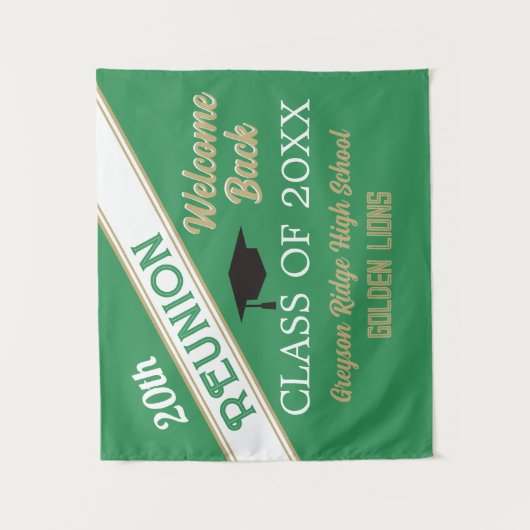 Willkommen zurück! Wiedersehen Wandteppich (Vorderseite)