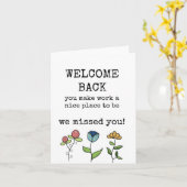 Willkommen Zurück Wir haben Ihre Karte verpasst (Gelbe Blume)