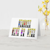 Willkommen zurück zu den Cartoon Karte (Gelbe Blume)