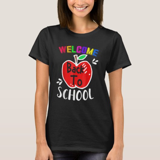 Willkommen zurück zu den Lehrern T-Shirt (Vorderseite)