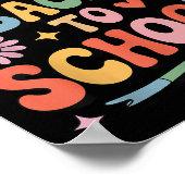 Willkommen zurück zu den Schulkindern im Retro Poster (Ecke)