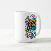 Willkommen zurück zu School Fun Art Design Kaffeetasse (VorderseiteRechts)