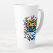 Willkommen zurück zu School Fun Art Design Milchtasse (Rechte Ecke)