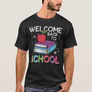 Willkommen zurück zu Schulbüchern Tafel Lehrer T-Shirt