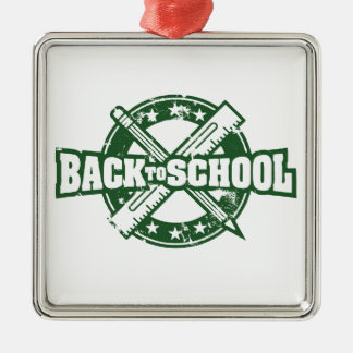 Willkommen zurück zu Schule Ornament Aus Metall