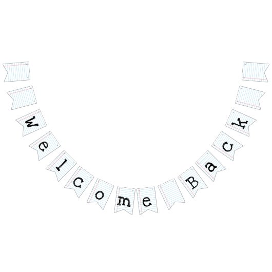 Willkommen zurück zu Schule Wimpelkette (Alle)