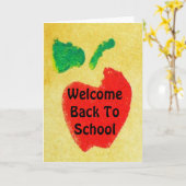 Willkommen zurück zu Schulgruß-Karte Karte (Gelbe Blume)