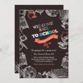 Willkommen zurück zu Schulmitteilung Einladung (Vorne/Hinten)