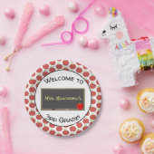 Willkommen zurück zu Schulpersonalisiertem Pappteller (Party)