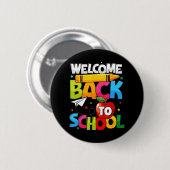 Willkommen zurück zum ersten Schultag Button (Vorne & Hinten)