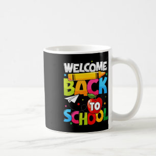 Willkommen zurück zum ersten Schultag Kaffeetasse