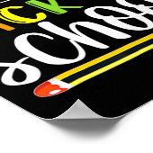 Willkommen zurück zum ersten Schultag Poster (Ecke)