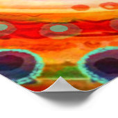 Willkommen zurück zum farbenfrohen Klassenzimmer Poster (Ecke)