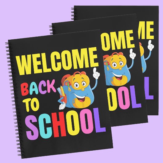 Willkommen zurück zum Geschenk des Liebe-Lehrers d Notizblock