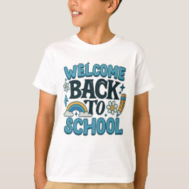 Willkommen zurück zum Niedlichen Design der Schule T-Shirt