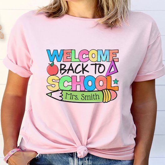 Willkommen zurück zum Personalisierten Lehrer der  T-Shirt