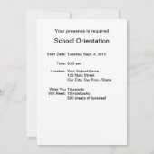 Willkommen zurück zum roten Appell und grünen Wurm Einladung (Rückseite)