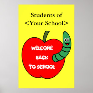 Willkommen zurück zum roten Appell und grünen Wurm Poster
